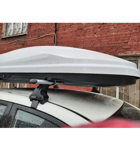Автобокс на крышу Diamond 500 White (220*80*44) 500л. в Екатеринбурге