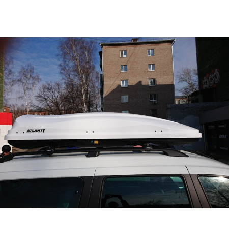 Автобокс на крышу Diamond 500 White (220*80*44) 500л. в Екатеринбурге